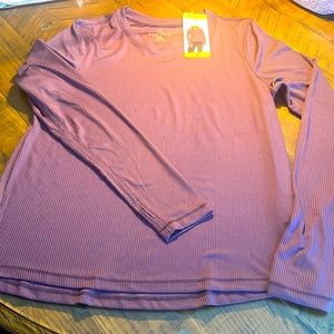 NWT DANSKIN long sleeve ribbed top. Size small